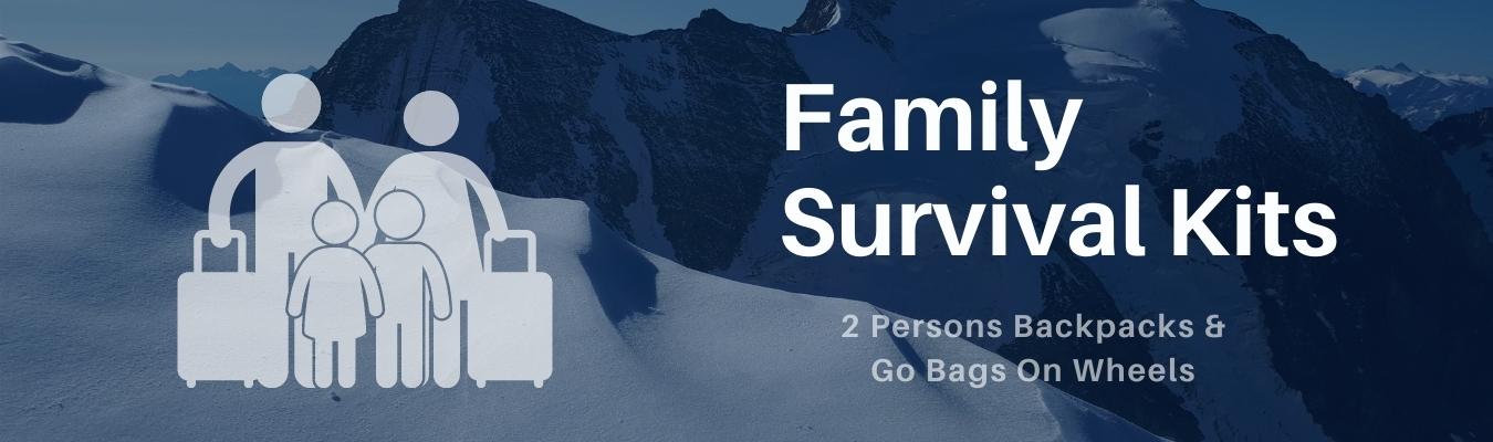 Family Survival Kits Banner - Be Ready Bags
