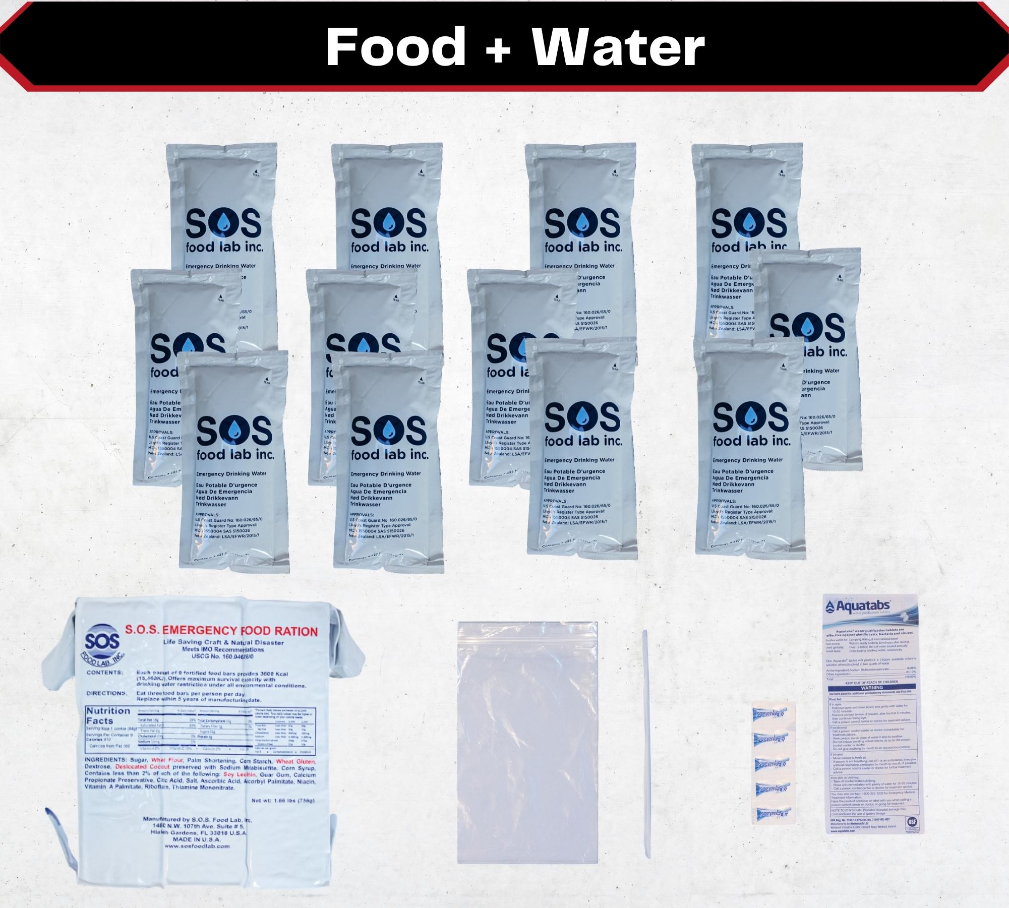 Go Bags Food and Water - Be Ready Bags